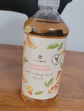 Thymes Mandarin Coriander Hand & Dish Soap - Amber 16oz